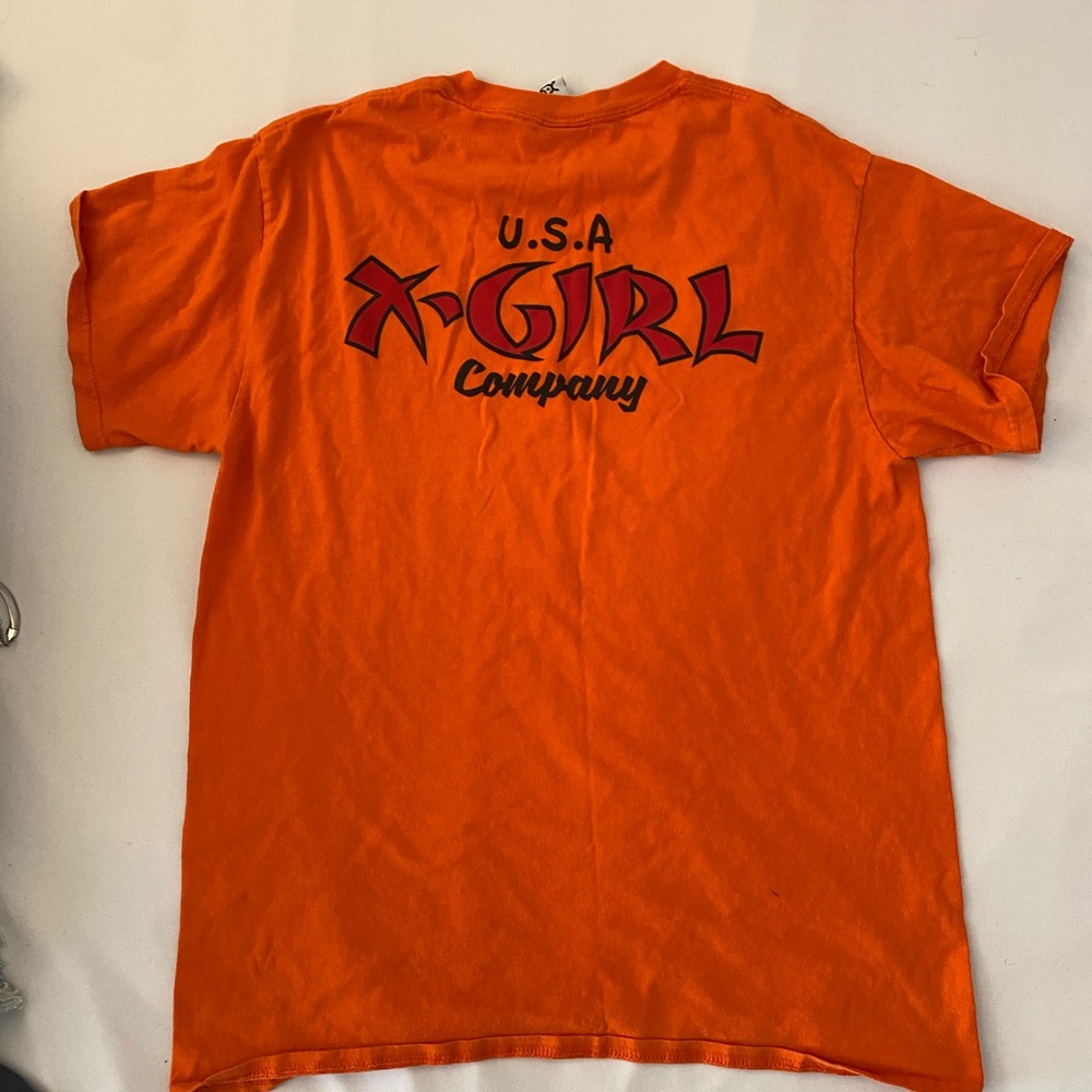 Orange X-girl oversized tshirt